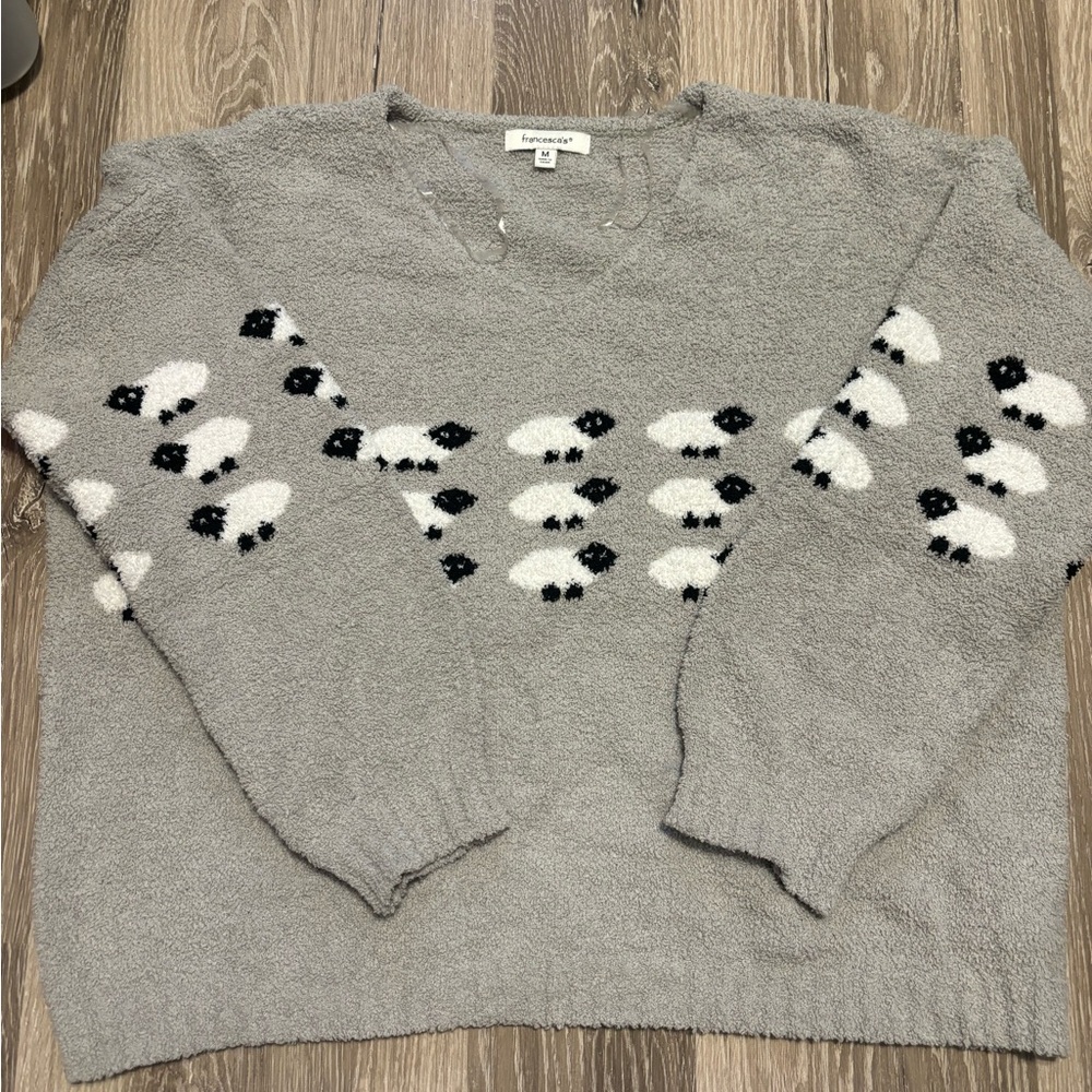 Francesca’s Sweater with Sheep Design